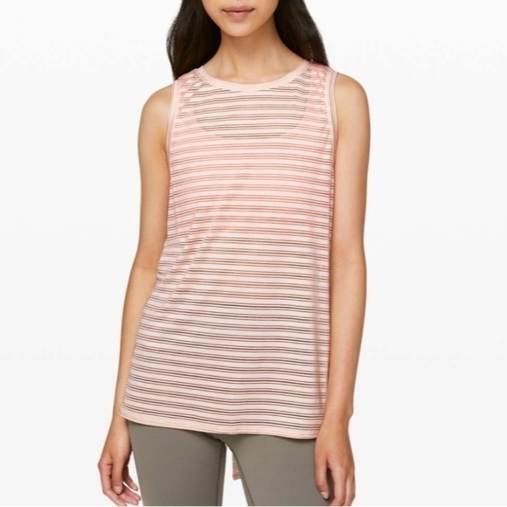 Lululemon Meet Halfway Tank *Striped - Sz 6